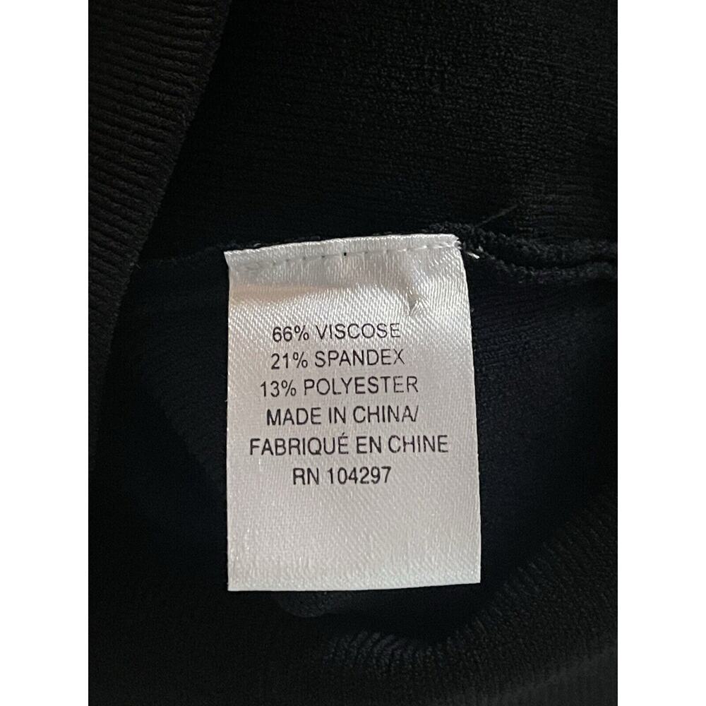 Milly Black White Trim Pencil Dress Ribbed Stretch Size Small NWT - Picture 10 of 10